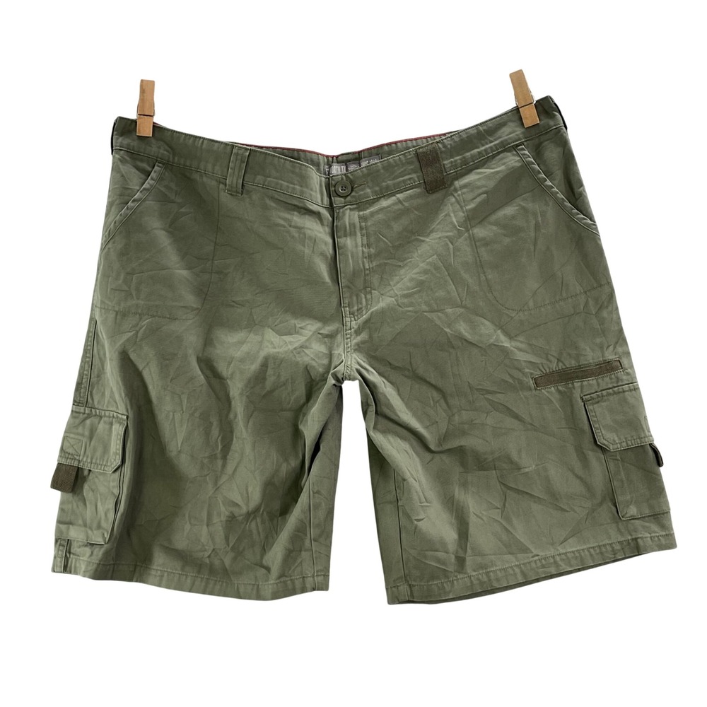 Dickies Cargo Shorts Mens 22W Olive Green Utility Workwear Academia Skate Camp